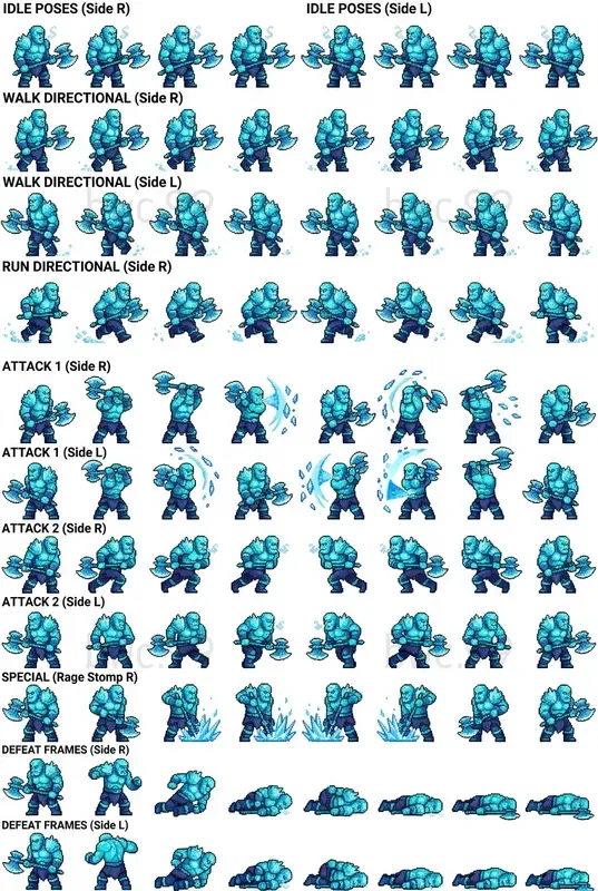8bit Fantasy Character Sprite Generator