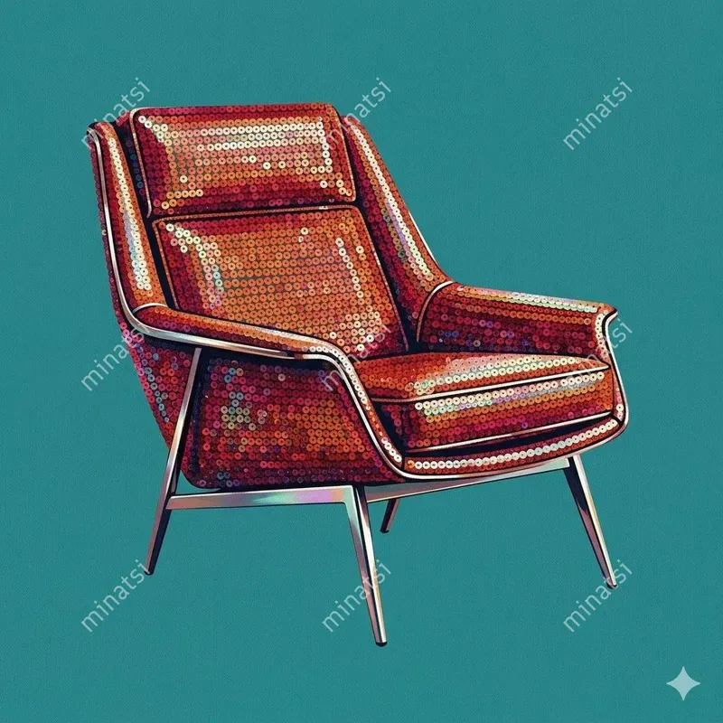 Sequin Mosaic Modern Furniture Art