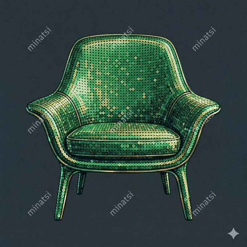 Sequin Mosaic Modern Furniture Art