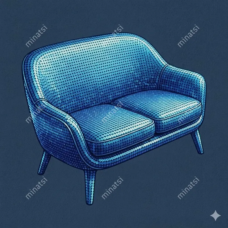 Sequin Mosaic Modern Furniture Art