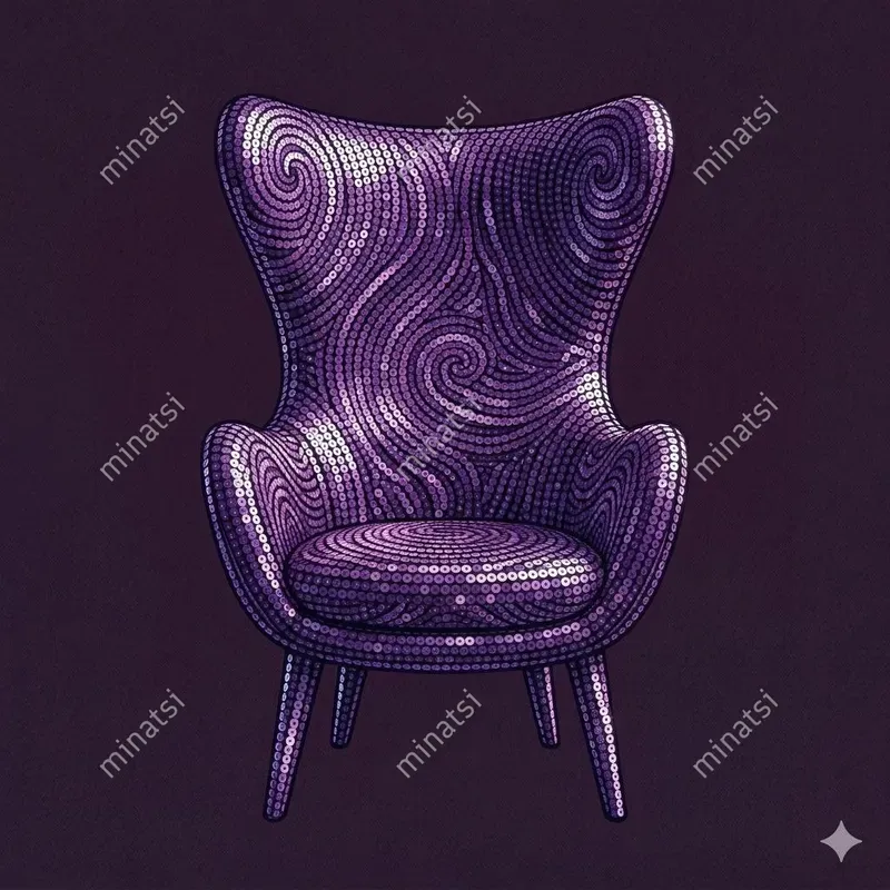 Sequin Mosaic Modern Furniture Art