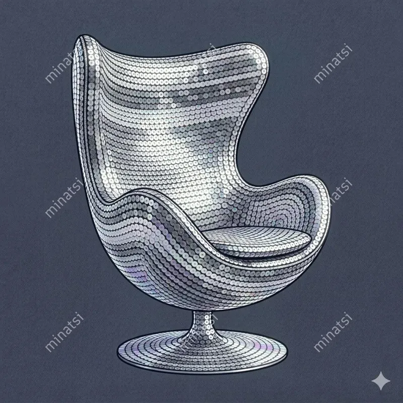 Sequin Mosaic Modern Furniture Art