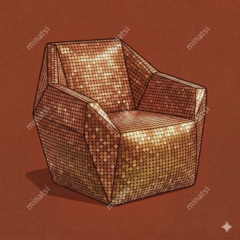Sequin Mosaic Modern Furniture Art