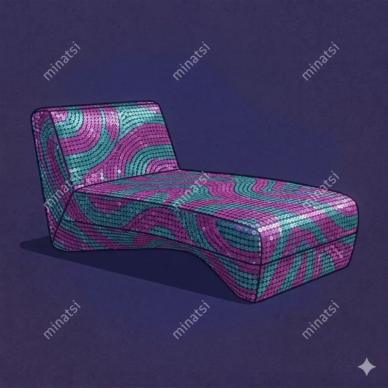 Sequin Mosaic Modern Furniture Art