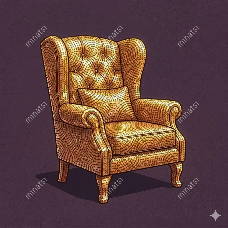 Sequin Mosaic Modern Furniture Art