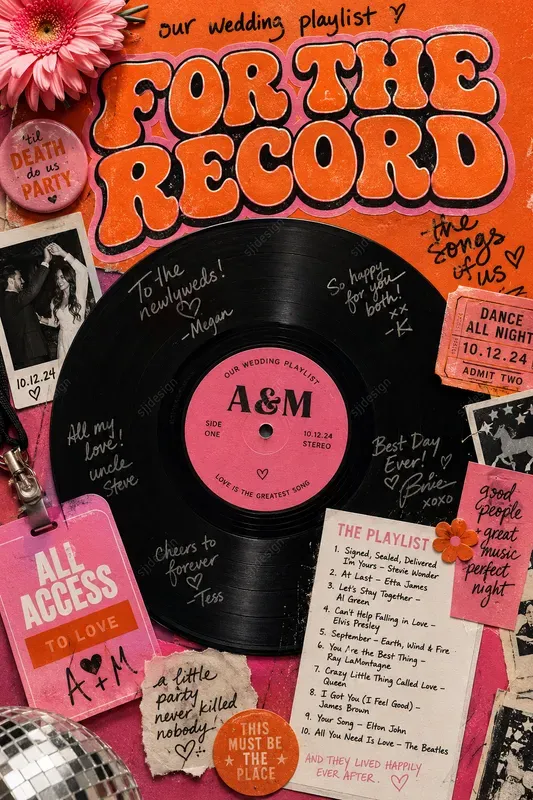 Playlist Memories Collage Art