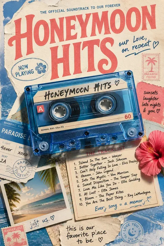 Playlist Memories Collage Art