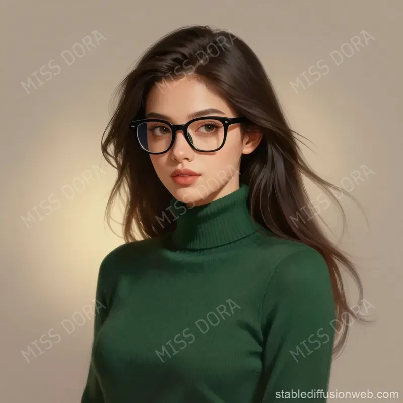 Semirealistic Character Portrait Art