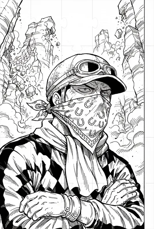 Eiichiro Oda Style One Piece Manga Art