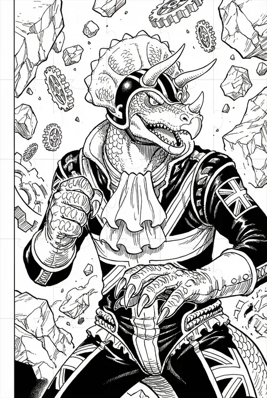 Eiichiro Oda Style One Piece Manga Art