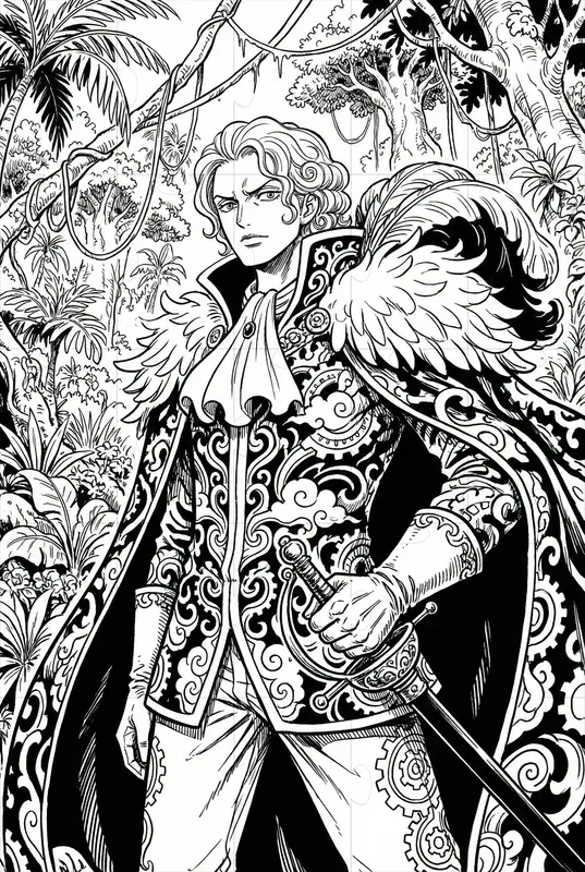 Eiichiro Oda Style One Piece Manga Art