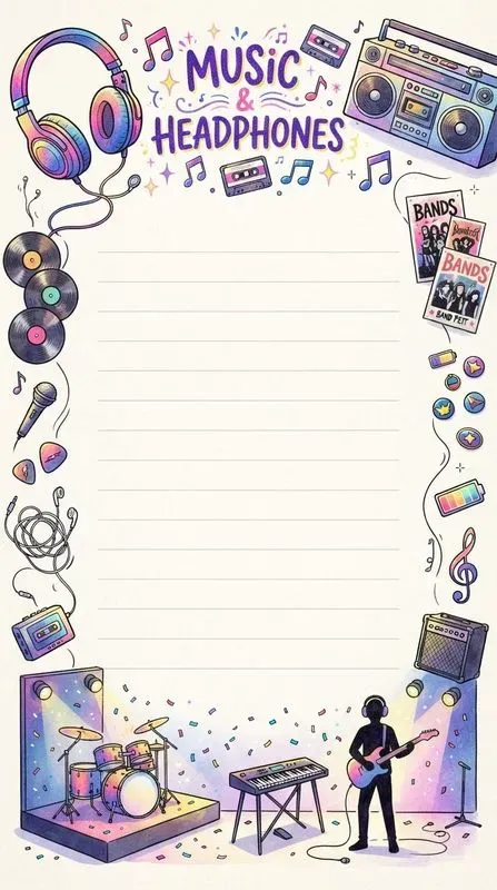 Premium Teen Notebook Pages