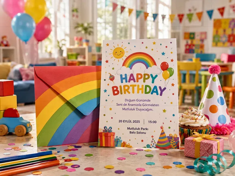 Birthday Invitation Card Mockups