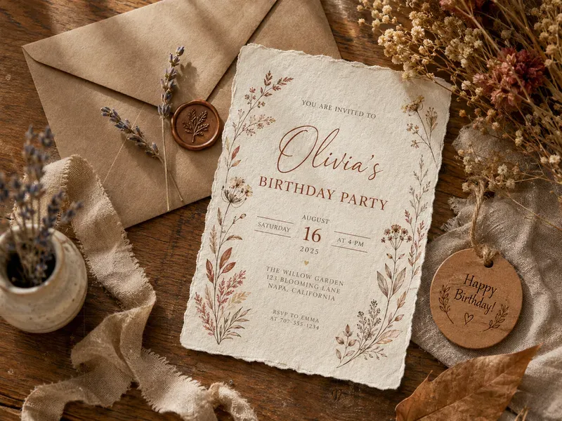 Birthday Invitation Card Mockups