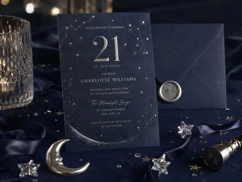 Birthday Invitation Card Mockups