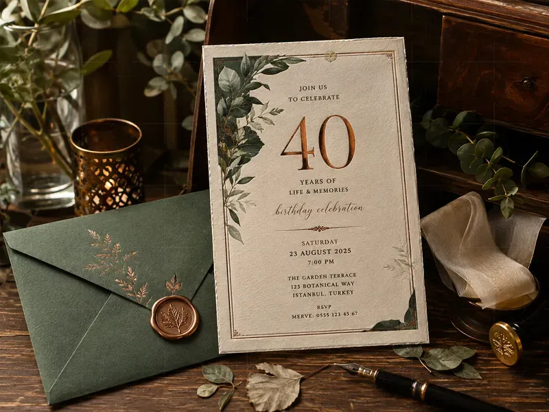 Birthday Invitation Card Mockups