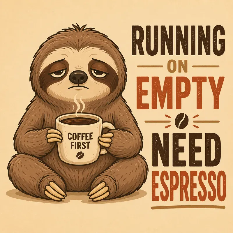 Low Battery Cute Coffee Memes