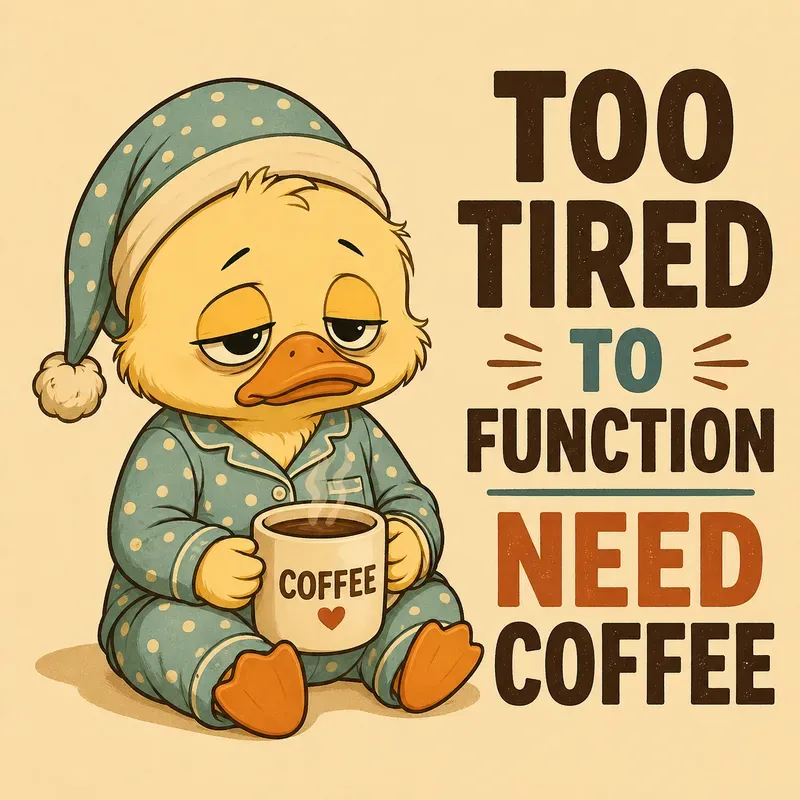 Low Battery Cute Coffee Memes