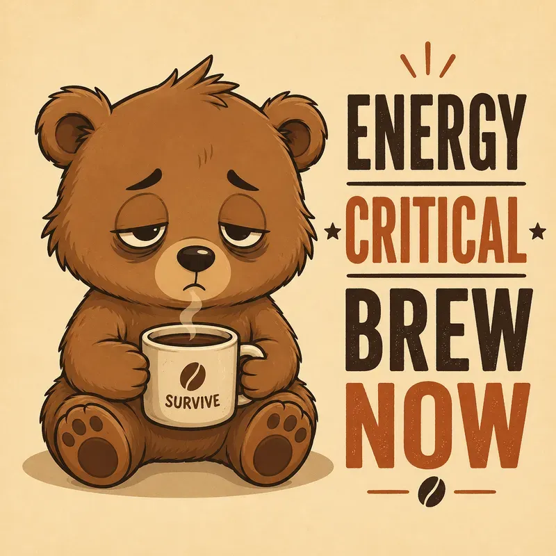 Low Battery Cute Coffee Memes
