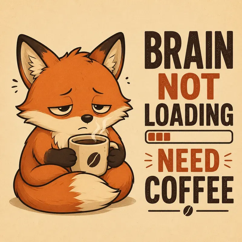 Low Battery Cute Coffee Memes