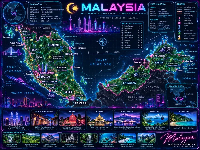 Cyberpunk Neon Maps