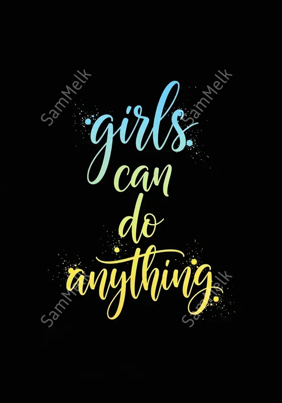 Colorful Gradient Calligraphy Quotes