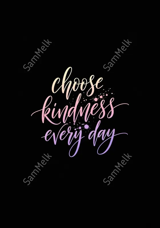 Colorful Gradient Calligraphy Quotes