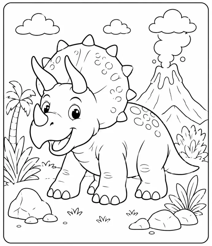 Dinosaur Coloring Book Pages