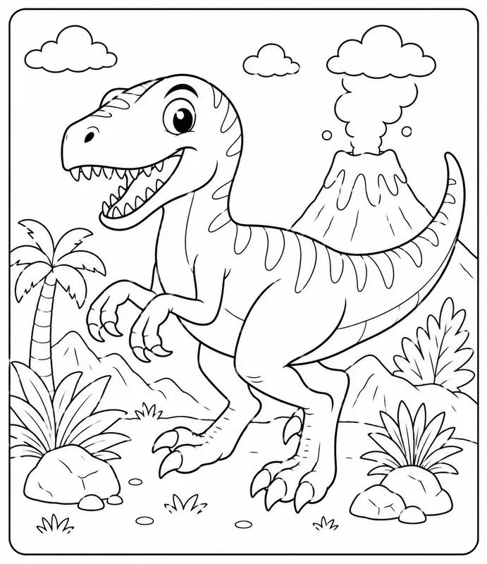 Dinosaur Coloring Book Pages