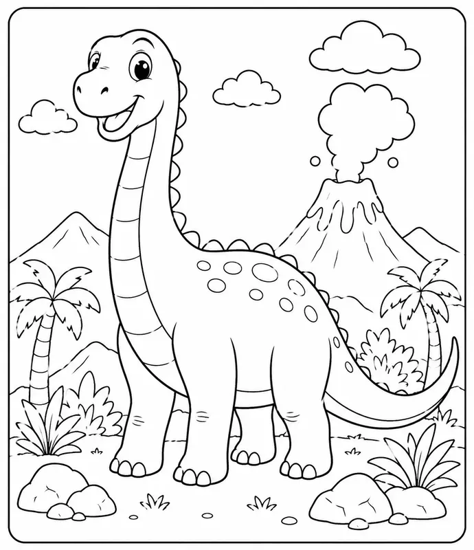 Dinosaur Coloring Book Pages