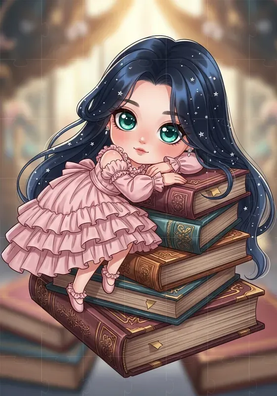 Chibi Fantasy Character Scenes