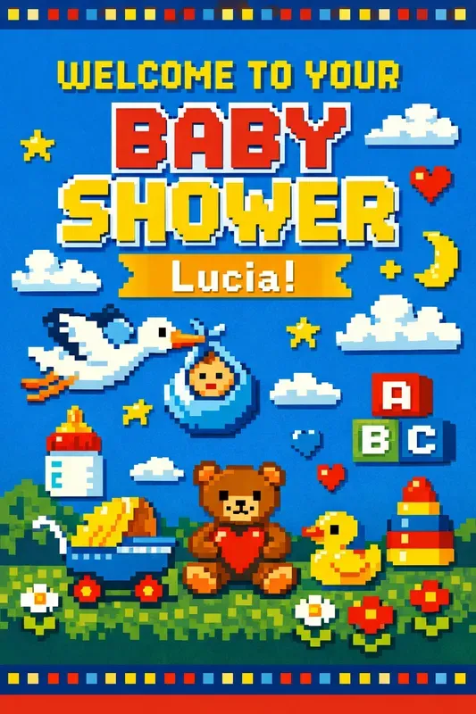 Pixel Art Greeting Cards