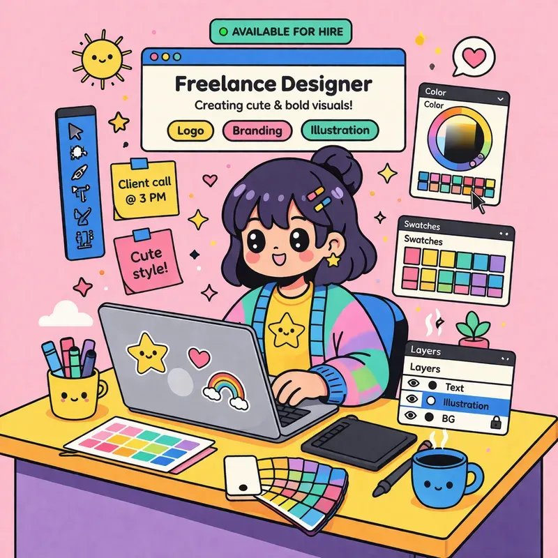 Kawaii Pop Art Scene Kits