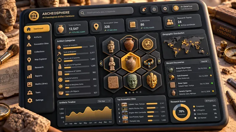 3D Dashboard UI Prototyping