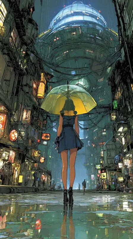 Neon Dreamscape Scifi Visions