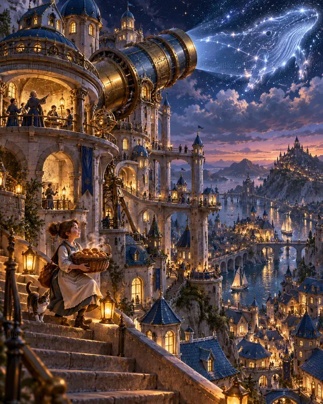 3D Storybook Giant Telescope Worlds