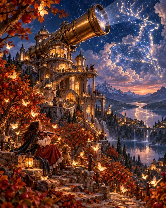 3D Storybook Giant Telescope Worlds