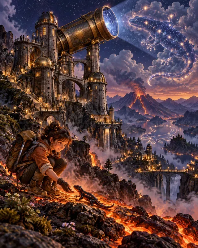 3D Storybook Giant Telescope Worlds