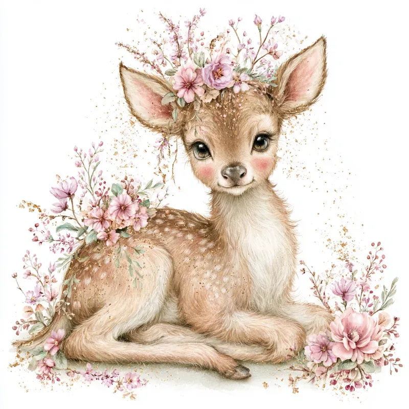 Adorable Animals Among Flowers