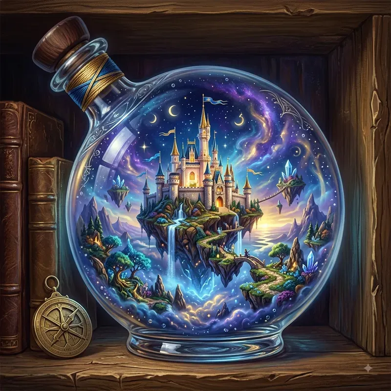 Surreal Impossible Bottle Art