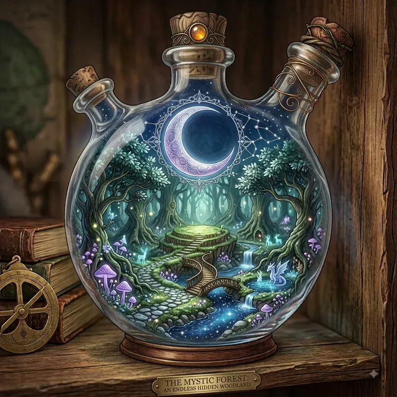 Surreal Impossible Bottle Art