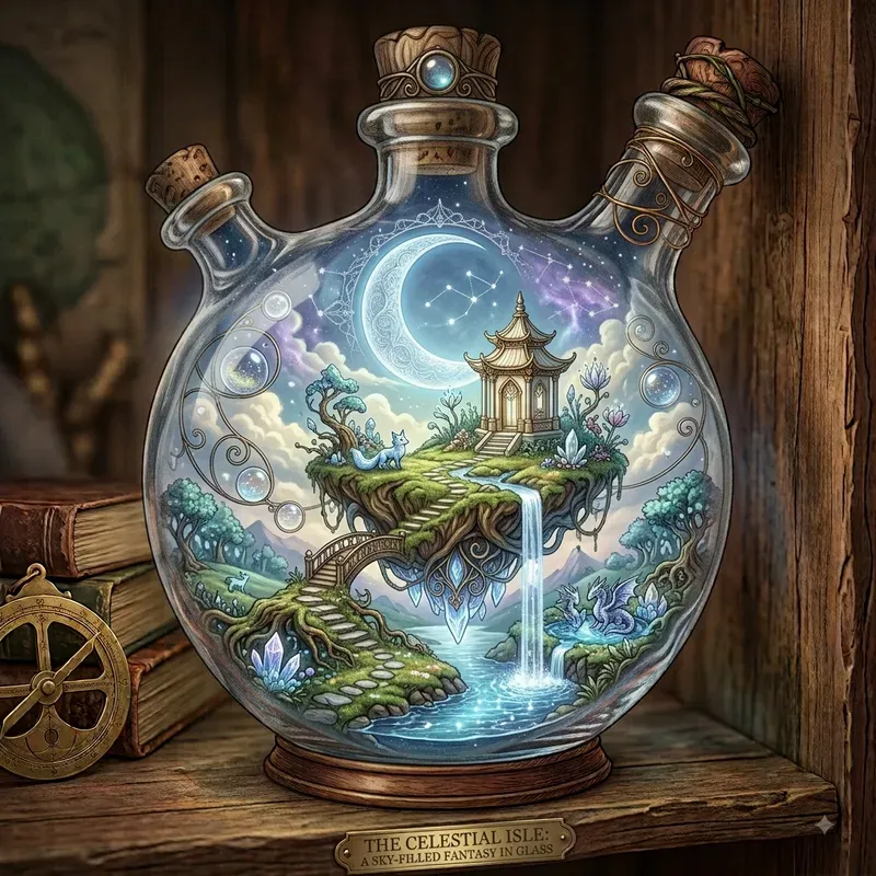 Surreal Impossible Bottle Art