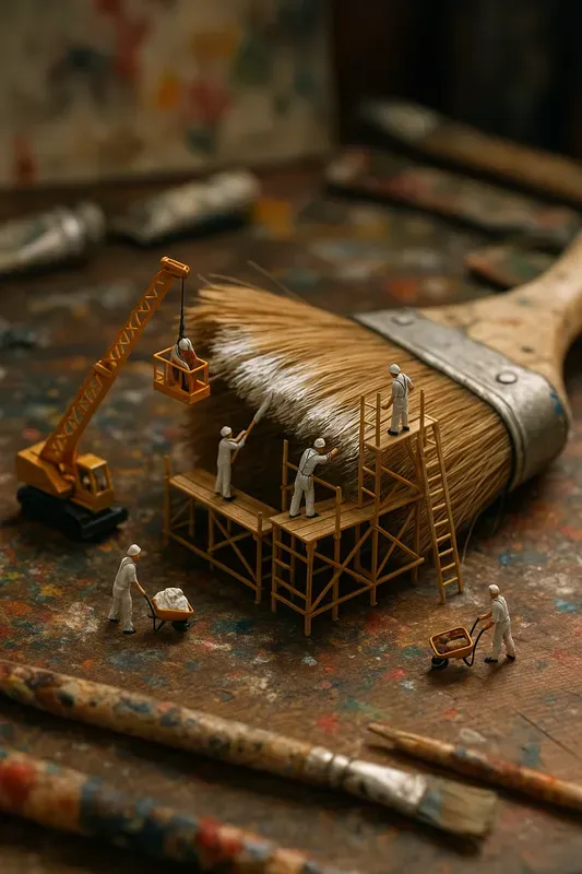 Tiny Builders Constructing Giant Objects