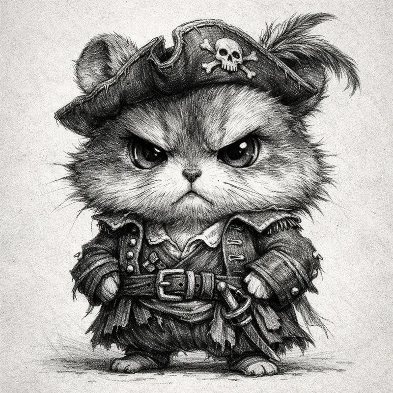 Grumpy Chibi Animal Rogue Illustrations