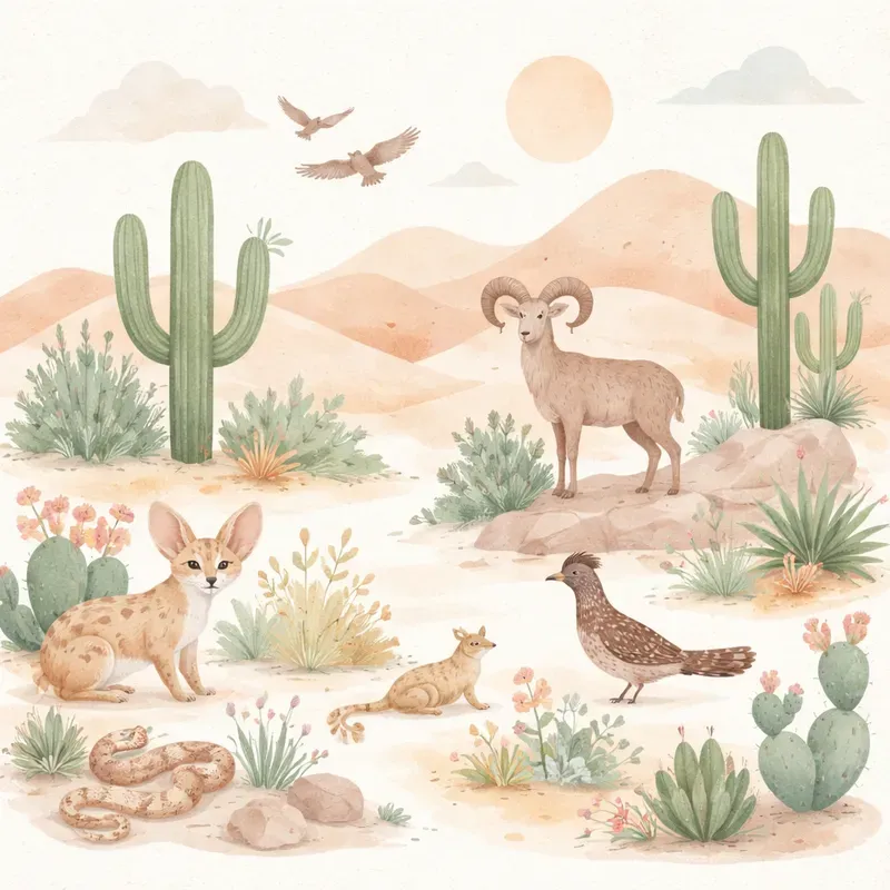 Flat Vector Watercolor Animal Designs