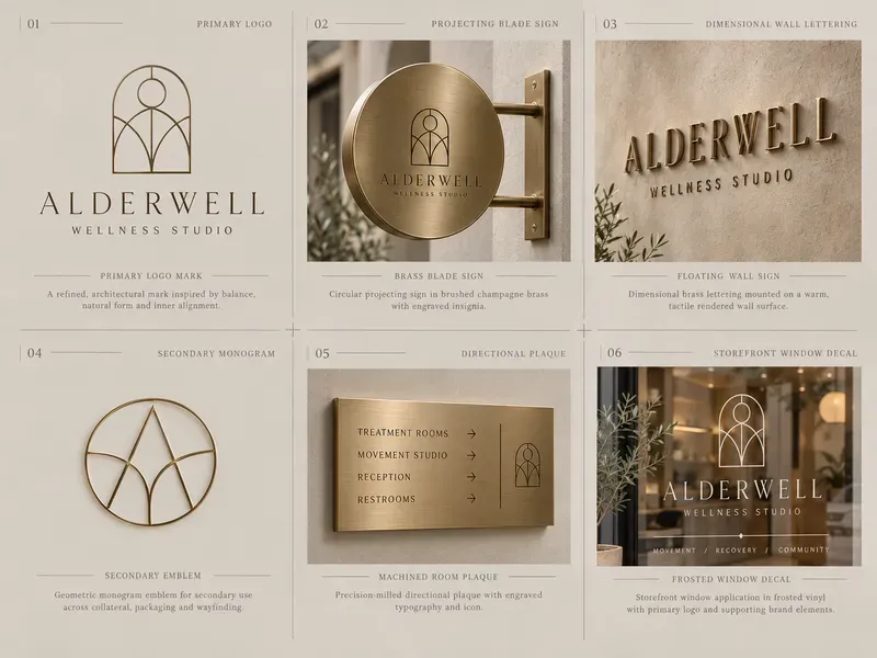 Minimalist Studio Signage Logo Kits
