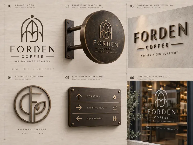 Minimalist Studio Signage Logo Kits