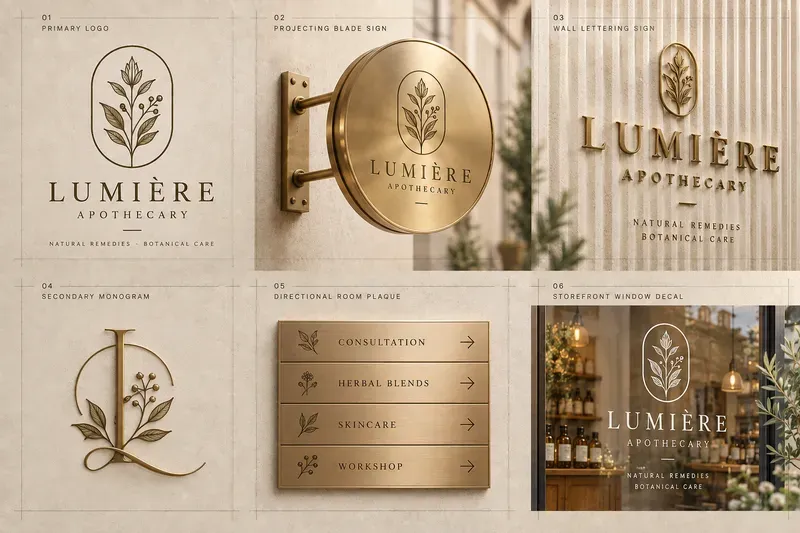 Minimalist Studio Signage Logo Kits