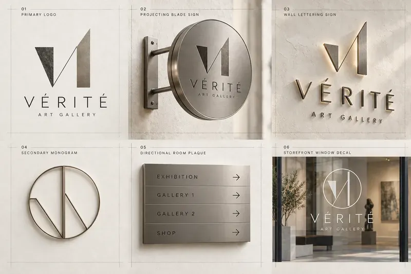 Minimalist Studio Signage Logo Kits