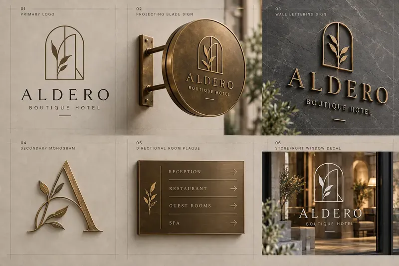 Minimalist Studio Signage Logo Kits